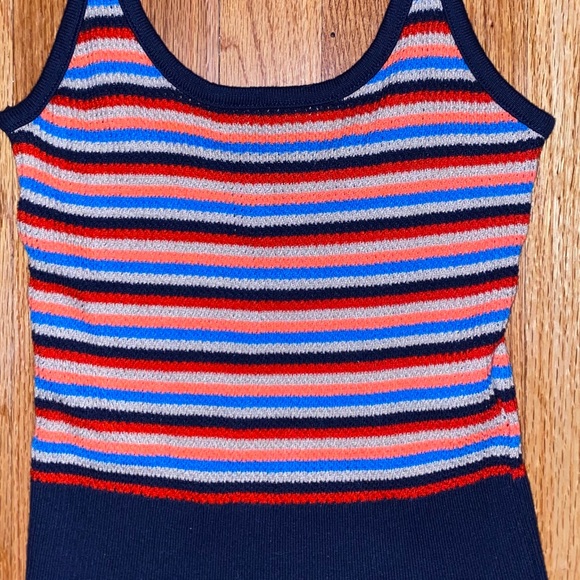 Colorful Knit Tank Crop - Picture 2 of 2